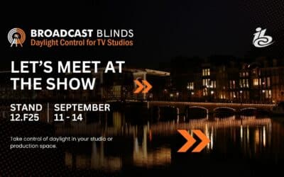 At IBC, Take Control of Daylight in Your Studio or Production Space With Broadcast Blinds. 
