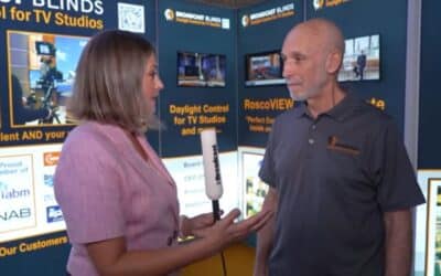 Video from IBC: See how Broadcast Blinds tames sunlight on camera 